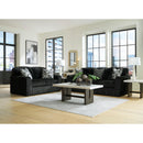  Manufacturer Color_Onyx  -- Signature Design by Ashley Midnight Madness Stationary Fabric Sofa IMAGE 13