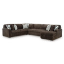  Manufacturer Color_Chocolate  -- Midnight-Madness 98104S3 4 pc Sectional with Chaise IMAGE 1