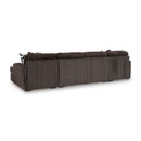  Manufacturer Color_Chocolate  -- Midnight-Madness 98104S5 3 pc Sectional with Chaise IMAGE 2