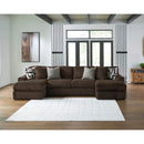  Manufacturer Color_Chocolate  -- Midnight-Madness 98104S5 3 pc Sectional with Chaise IMAGE 3