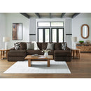  Manufacturer Color_Chocolate  -- Midnight-Madness 98104S5 3 pc Sectional with Chaise IMAGE 4