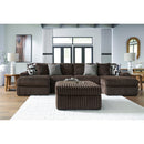  Manufacturer Color_Chocolate  -- Midnight-Madness 98104S5 3 pc Sectional with Chaise IMAGE 6