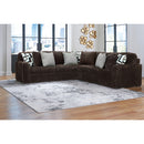  Manufacturer Color_Chocolate  -- Midnight-Madness 98104S6 3 pc Sectional IMAGE 1