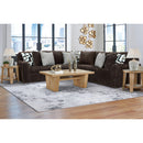  Manufacturer Color_Chocolate  -- Midnight-Madness 98104S6 3 pc Sectional IMAGE 2