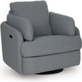  Manufacturer Color_Salt and Pepper --  Signature Design by Ashley Alainmont Next Gen Nuvella Power Swivel Fabric Recliner IMAGE 1