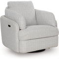  Manufacturer Color_Stone --  Alainmont Next-Gen Nuvella A3000739 Swivel Power Recliner IMAGE 1