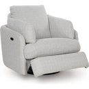  Manufacturer Color_Stone --  Alainmont Next-Gen Nuvella A3000739 Swivel Power Recliner IMAGE 2