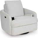  Manufacturer Color_Stone --  Alainmont Next-Gen Nuvella A3000739 Swivel Power Recliner IMAGE 4