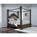  Size_King  -- Signature Design by Ashley Maylee Upholstered Canopy Bed IMAGE 4