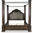  Size_California King  -- Maylee B947B11 California King Canopy Bed IMAGE 2