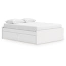  Size_Queen  -- Onita EB9630B22 Queen Platform Bed with 1 Side Storage IMAGE 1