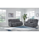  Manufacturer Color_Steel  -- Signature Design by Ashley Observation Power Reclining Fabric Loveseat with Console IMAGE 7