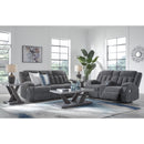  Manufacturer Color_Steel  -- Signature Design by Ashley Observation Power Reclining Fabric Loveseat with Console IMAGE 9