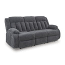  Manufacturer Color_Steel  -- Signature Design by Ashley Observation Power Reclining Fabric Sofa IMAGE 1