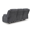  Manufacturer Color_Steel  -- Signature Design by Ashley Observation Power Reclining Fabric Sofa IMAGE 5