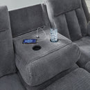  Manufacturer Color_Steel  -- Signature Design by Ashley Observation Power Reclining Fabric Sofa IMAGE 8