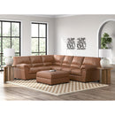  Manufacturer Color_Caramel  -- Signature Design by Ashley WillowBend Leather Look Ottoman IMAGE 8