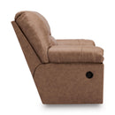  Manufacturer Color_Caramel  -- Signature Design by Ashley WillowBend Rocker Leather Look Recliner IMAGE 3