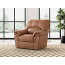  Manufacturer Color_Caramel  -- Signature Design by Ashley WillowBend Rocker Leather Look Recliner IMAGE 5
