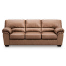  Manufacturer Color_Caramel  -- Signature Design by Ashley WillowBend Stationary Leather Look Sofa IMAGE 2