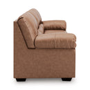  Manufacturer Color_Caramel  -- Signature Design by Ashley WillowBend Stationary Leather Look Sofa IMAGE 3