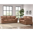  Manufacturer Color_Caramel  -- Signature Design by Ashley WillowBend Stationary Leather Look Sofa IMAGE 6