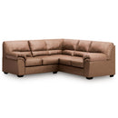  Manufacturer Color_Caramel  -- Signature Design by Ashley WillowBend Leather Look 2 pc Sectional IMAGE 1