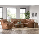  Manufacturer Color_Caramel  -- Signature Design by Ashley WillowBend Leather Look 2 pc Sectional IMAGE 4