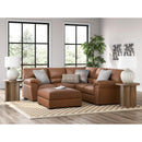  Manufacturer Color_Caramel  -- Signature Design by Ashley WillowBend Leather Look 2 pc Sectional IMAGE 6