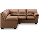  Manufacturer Color_Caramel  -- Signature Design by Ashley WillowBend Leather Look 2 pc Sectional IMAGE 2