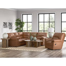  Manufacturer Color_Caramel  -- Signature Design by Ashley WillowBend Leather Look 2 pc Sectional IMAGE 4