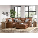  Manufacturer Color_Caramel  -- Signature Design by Ashley WillowBend Leather Look 2 pc Sectional IMAGE 6