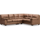  Manufacturer Color_Caramel  -- Signature Design by Ashley WillowBend Leather Look 3 pc Sectional IMAGE 1