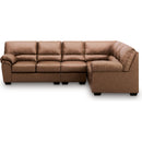  Manufacturer Color_Caramel  -- Signature Design by Ashley WillowBend Leather Look 3 pc Sectional IMAGE 2