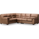  Manufacturer Color_Caramel  -- Signature Design by Ashley WillowBend Leather Look 3 pc Sectional IMAGE 1