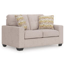  Manufacturer Color_Stone  -- Signature Design by Ashley Larimer Stationary Fabric Loveseat IMAGE 1