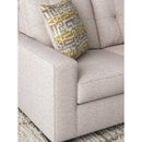  Manufacturer Color_Stone  -- Signature Design by Ashley Larimer Stationary Fabric Loveseat IMAGE 6
