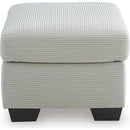  Manufacturer Color_Smoke  -- Signature Design by Ashley Greenbriar Fabric Ottoman IMAGE 3
