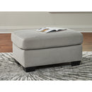  Manufacturer Color_Smoke  -- Signature Design by Ashley Greenbriar Fabric Ottoman IMAGE 4