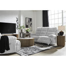  Manufacturer Color_Alloy  -- Signature Design by Ashley Falls Power Reclining Fabric Loveseat with Console IMAGE 11