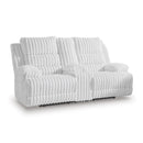  Manufacturer Color_Alloy  -- Signature Design by Ashley Falls Power Reclining Fabric Loveseat with Console IMAGE 1