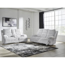  Manufacturer Color_Alloy  -- Signature Design by Ashley Falls Power Reclining Fabric Loveseat with Console IMAGE 7