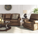  Manufacturer Color_Earth  -- Signature Design by Ashley Chasemore Swivel Glider Leather Look Recliner IMAGE 11