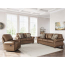  Manufacturer Color_Earth  -- Signature Design by Ashley Chasemore Swivel Glider Leather Look Recliner IMAGE 12