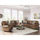  Manufacturer Color_Earth  -- Signature Design by Ashley Chasemore Swivel Glider Leather Look Recliner IMAGE 13