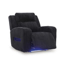  Manufacturer Color_Black  -- Signature Design by Ashley Forest Lake Power Fabric Recliner IMAGE 2