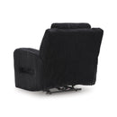  Manufacturer Color_Black  -- Signature Design by Ashley Forest Lake Power Fabric Recliner IMAGE 5