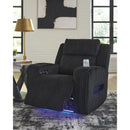  Manufacturer Color_Black  -- Signature Design by Ashley Forest Lake Power Fabric Recliner IMAGE 7
