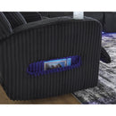  Manufacturer Color_Black  -- Signature Design by Ashley Forest Lake Power Reclining Fabric Sofa IMAGE 11
