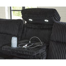  Manufacturer Color_Black  -- Signature Design by Ashley Forest Lake Power Reclining Fabric Sofa IMAGE 7